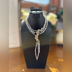 Authentic Rare Vintage Swarovski Aurora Borealis Crystal Choker, NWOT